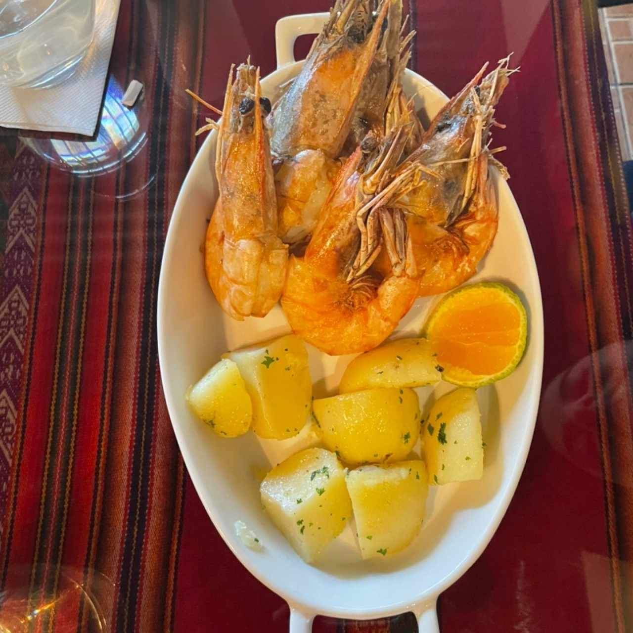 Langostino a la sal 