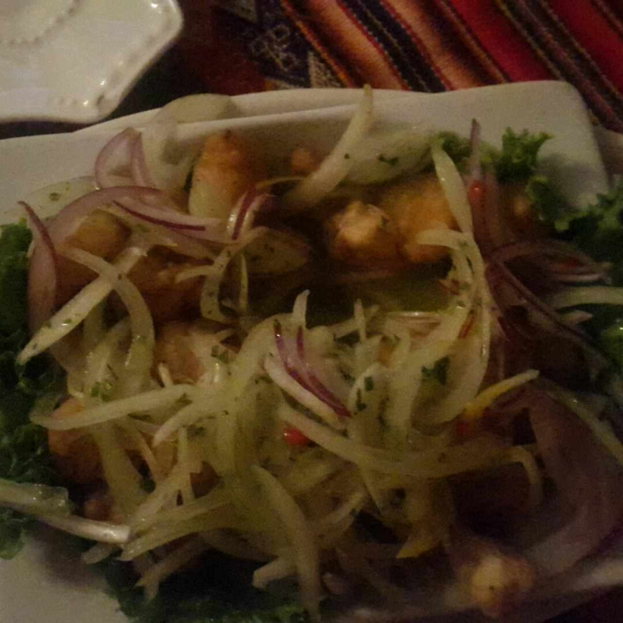 ceviche frito de corvina