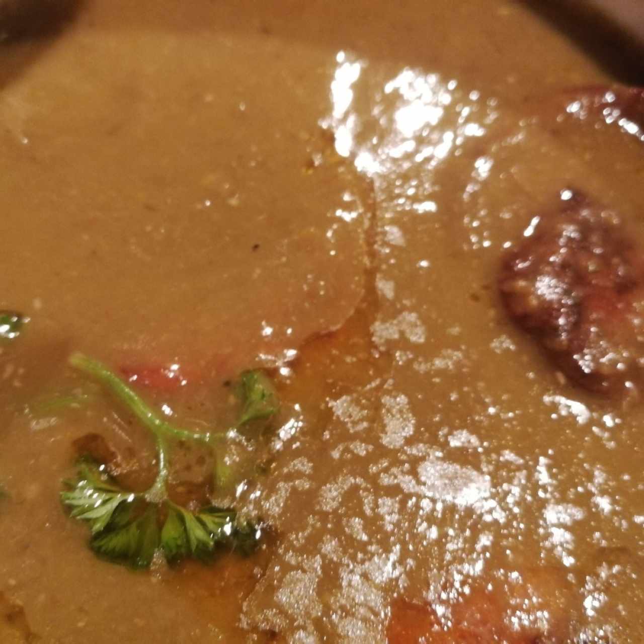 Sopa de lentejas con chorizo 