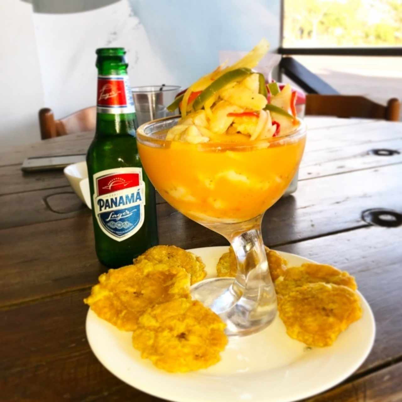 ceviche de corvina con maracuya 