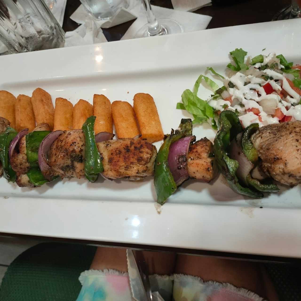 Brocheta de pollo