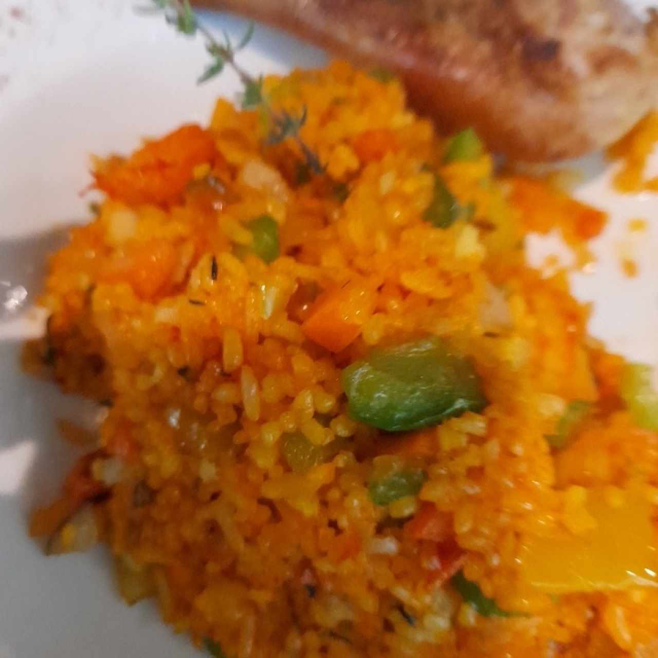 arroz con camarones