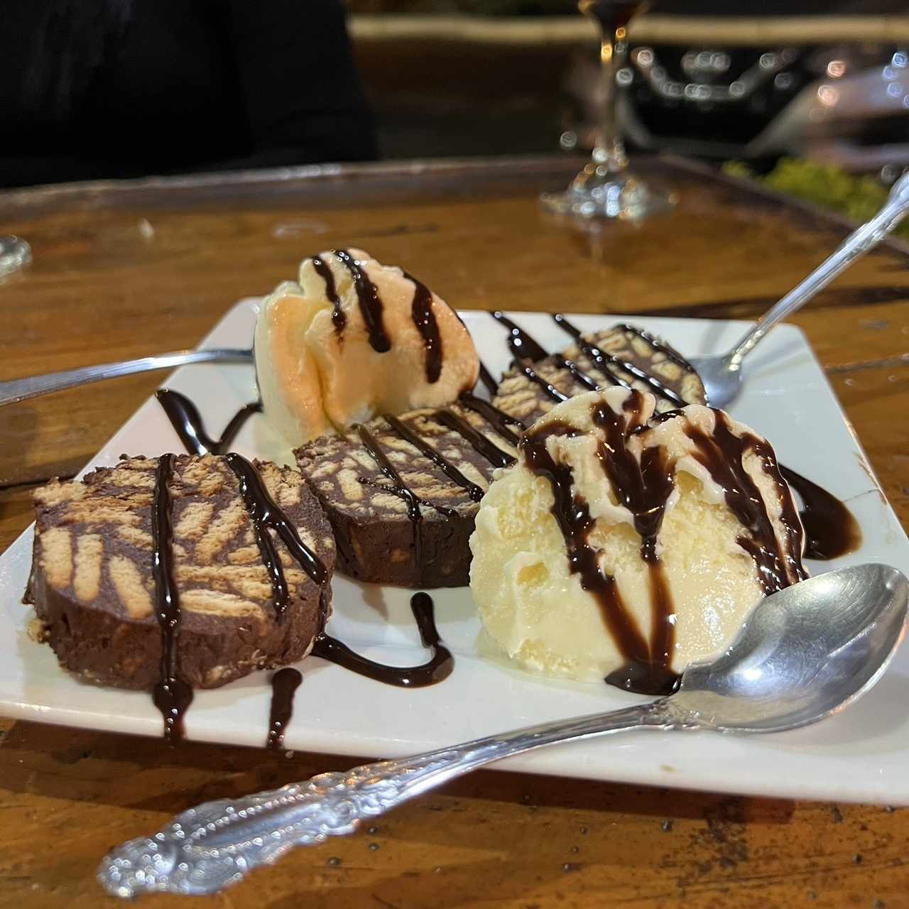 Postre - Galleta con helado