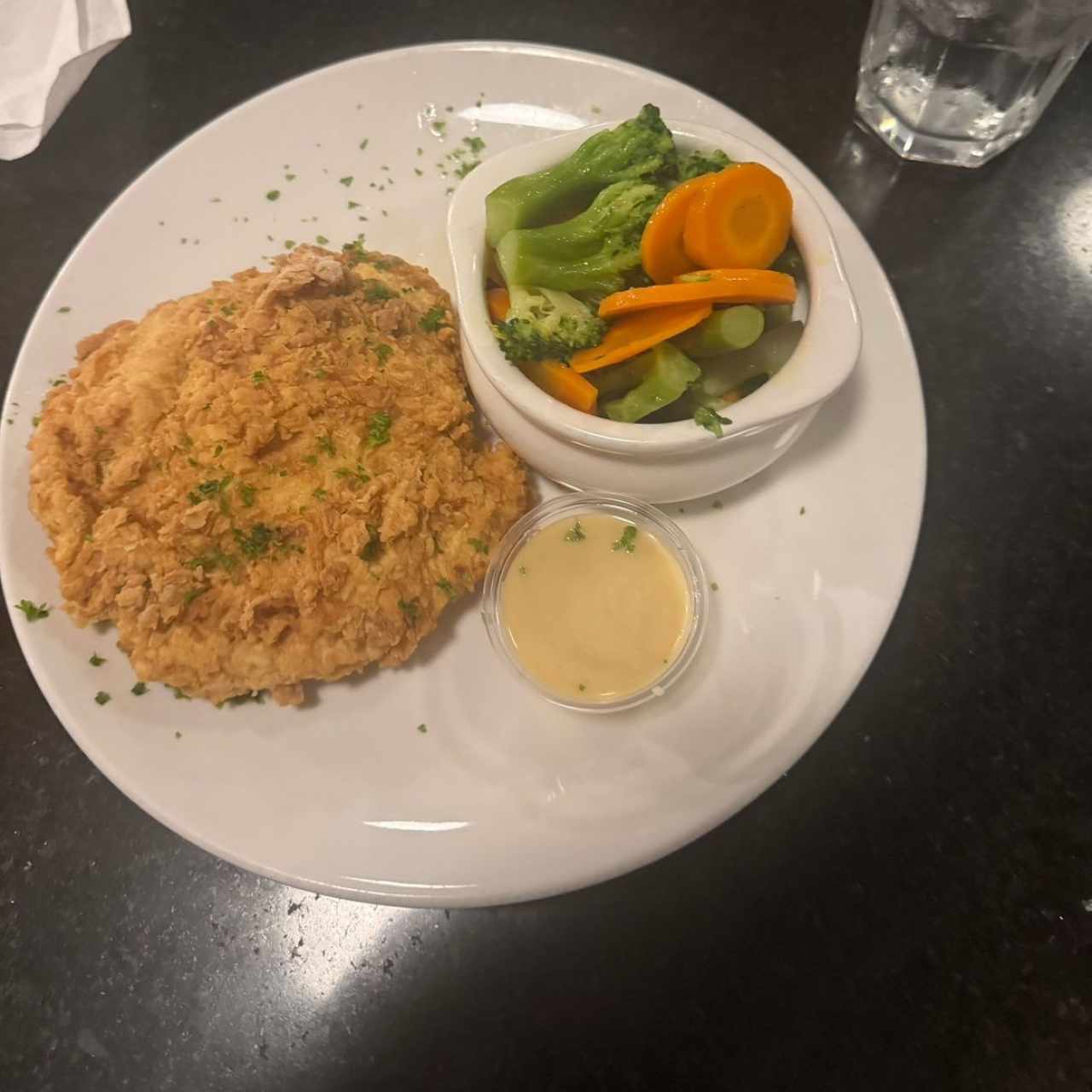 Pollo Homey Mustard con Vegetales 