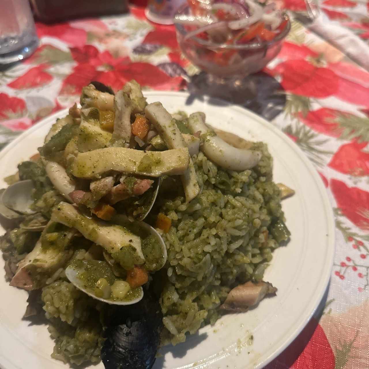 Arroz Chiclayana de Mariscos 