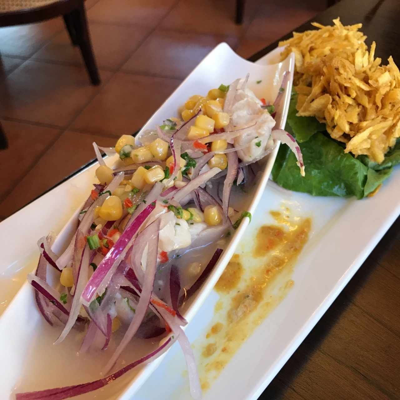 ceviche de corvina peruano