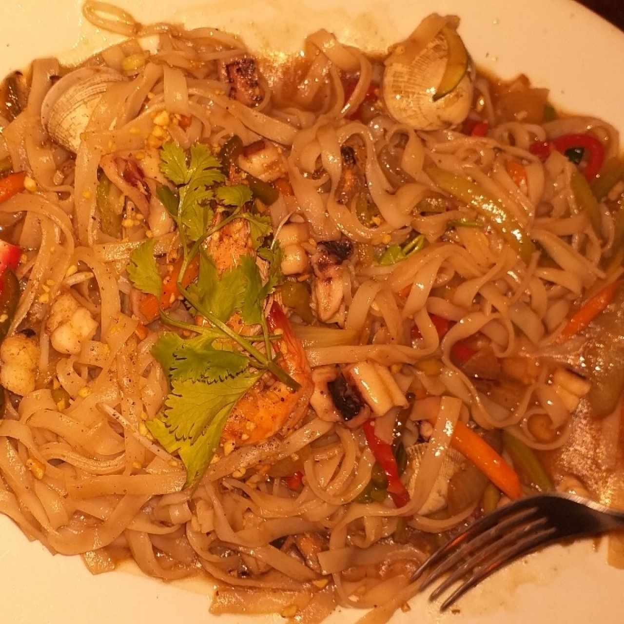 Pad Thai de Mariscos