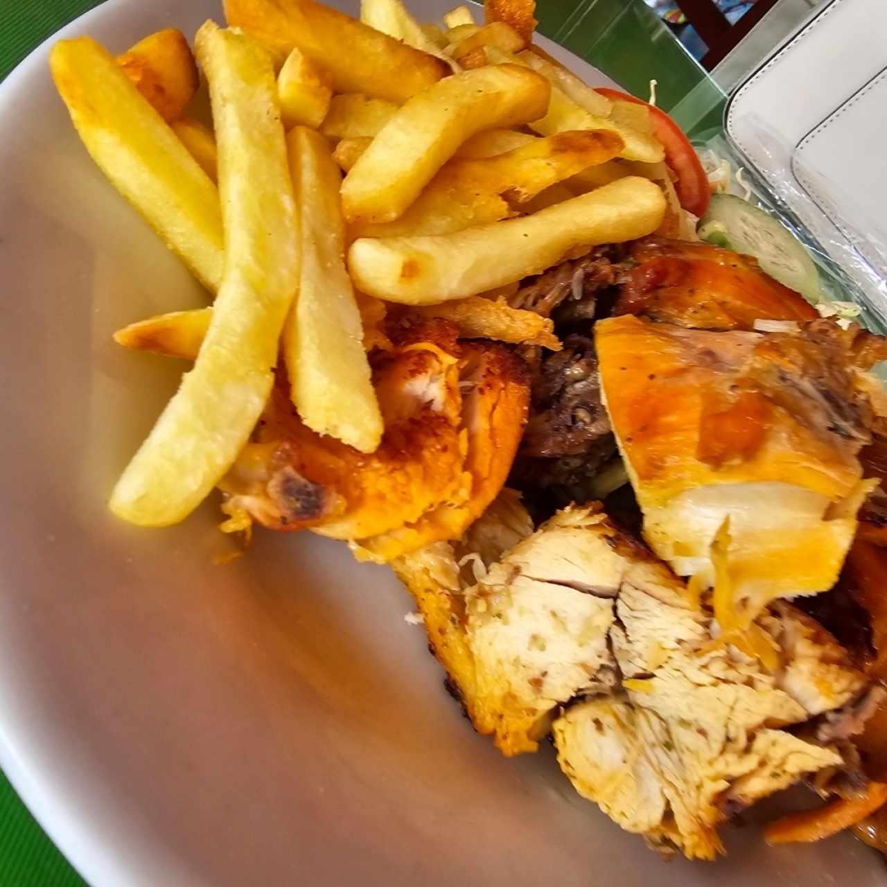 pollo asado con papas 