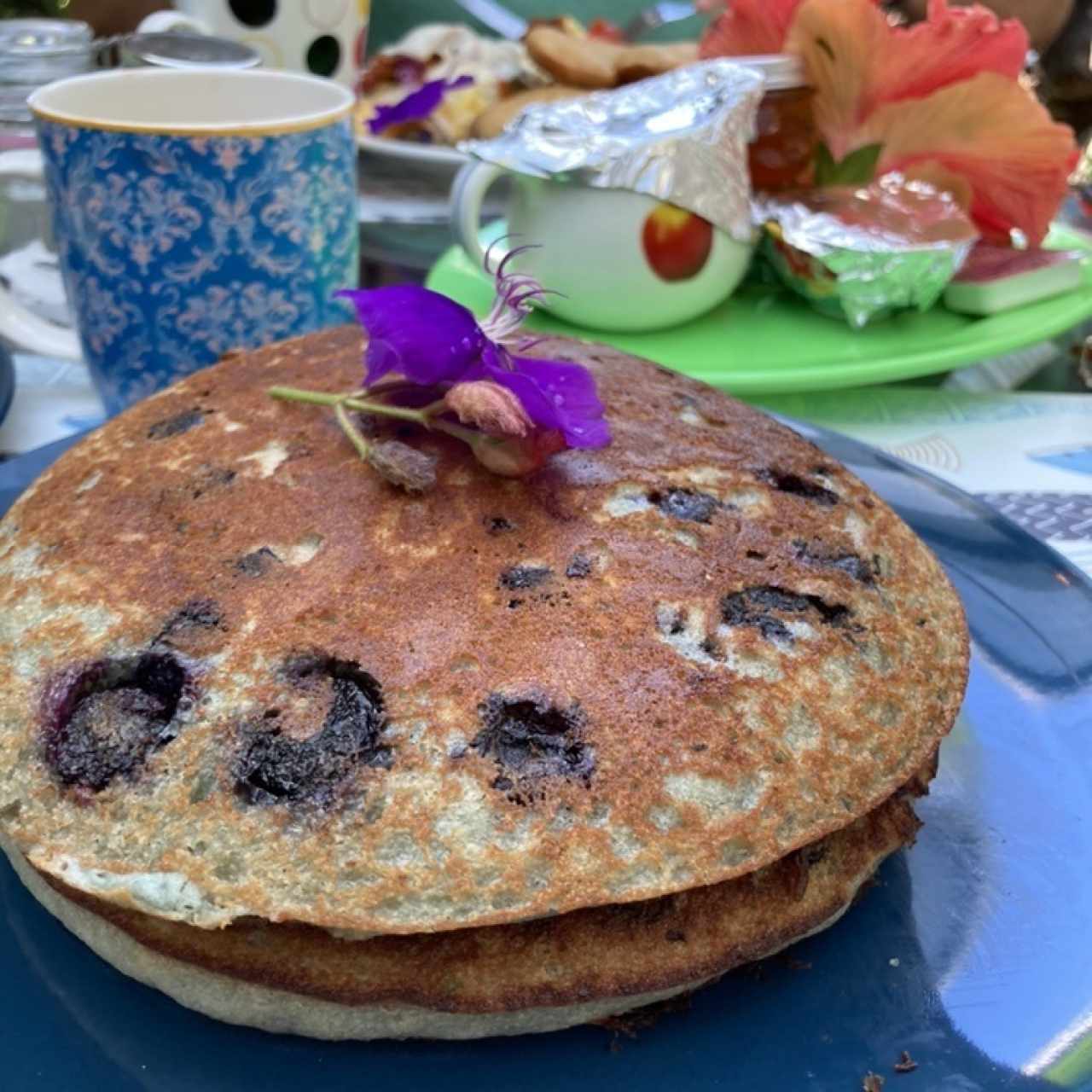 Pancake de blueberry