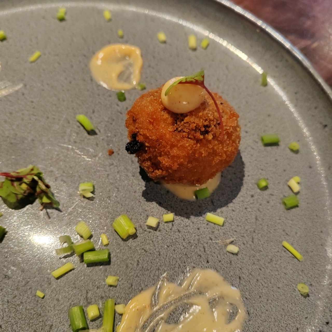 Croquetas de Platano y chicharrón