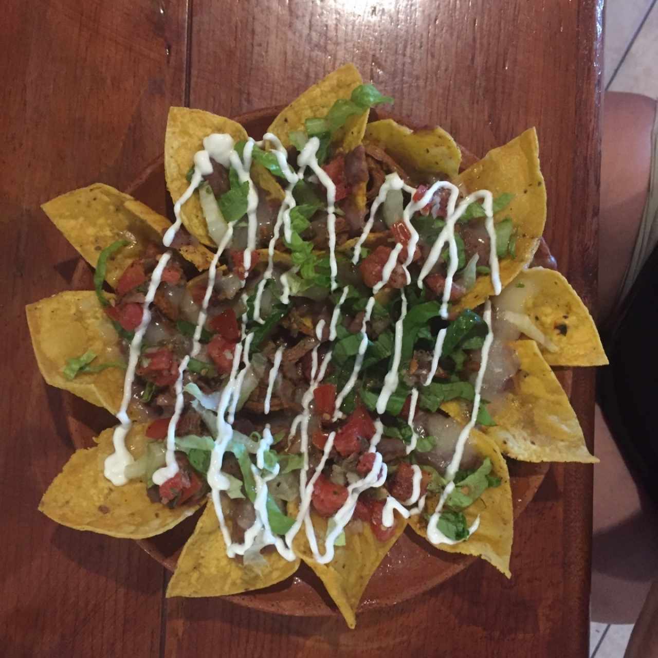 nachos de carne