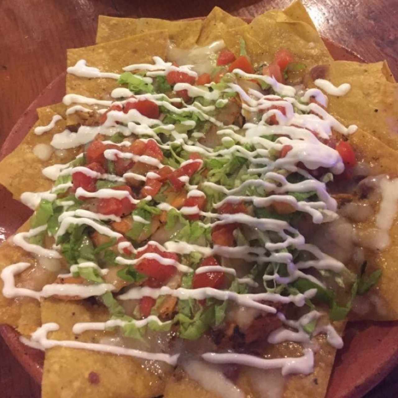 nachos de pollo