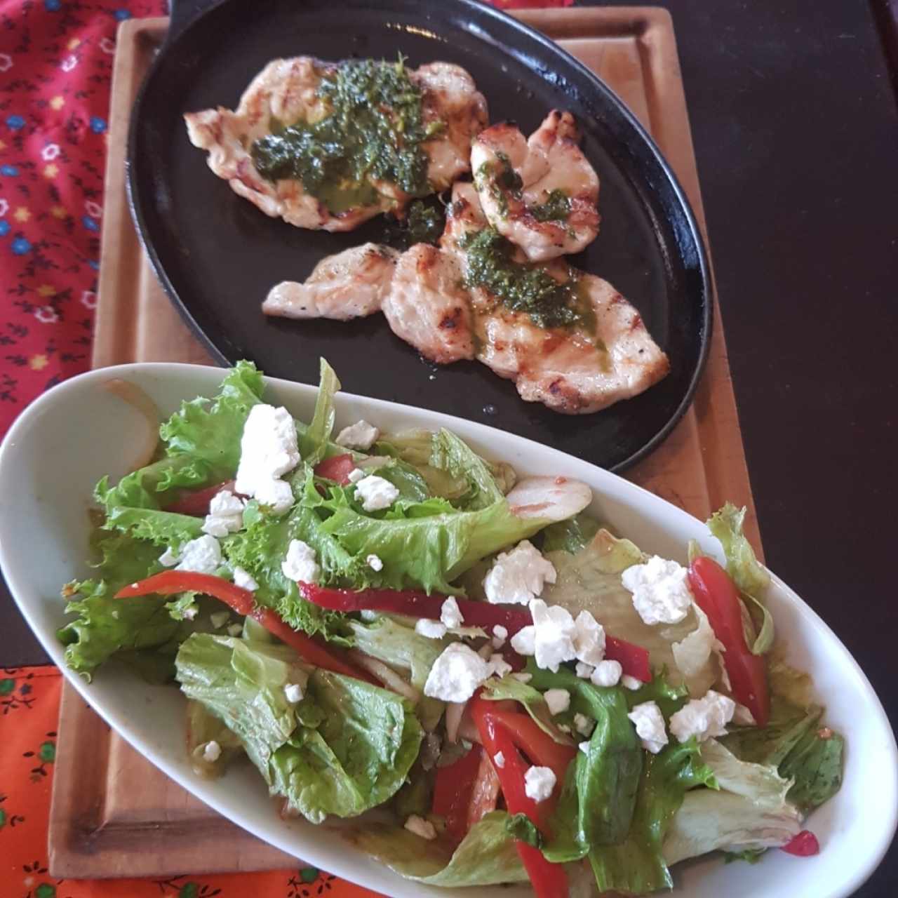 Ensalada mixta con pollo