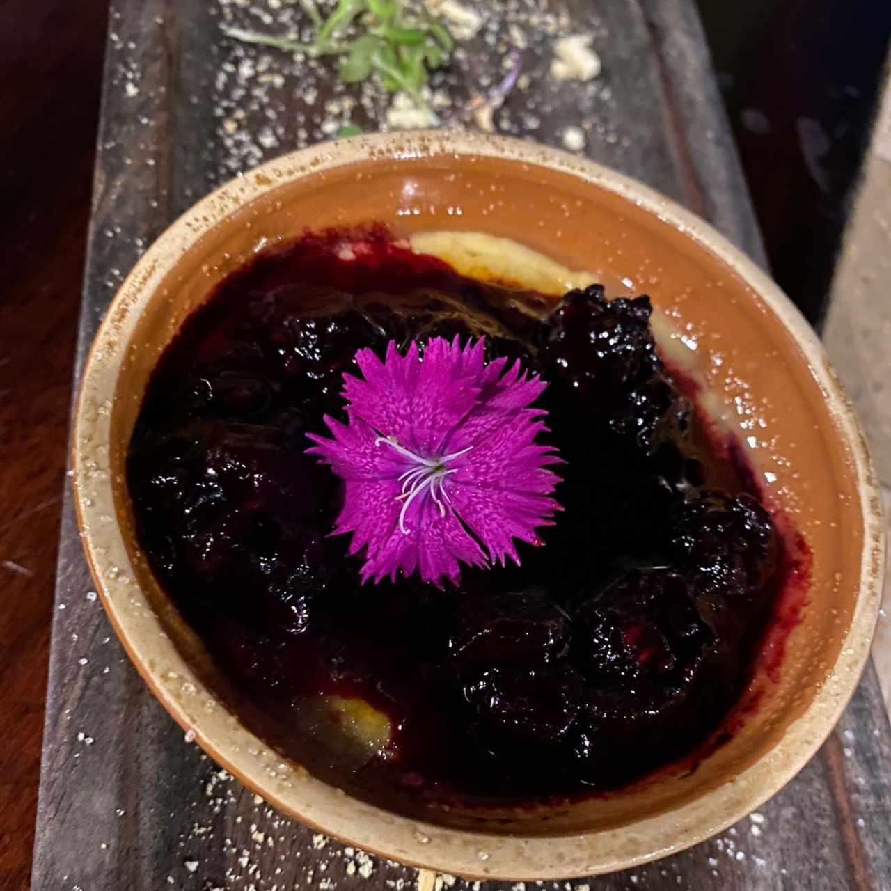 Crème Brûlée de frutos rojos