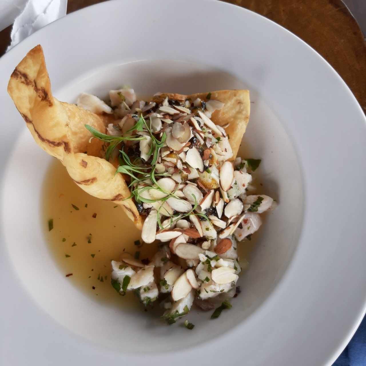 ceviche de corvina con maracuya 