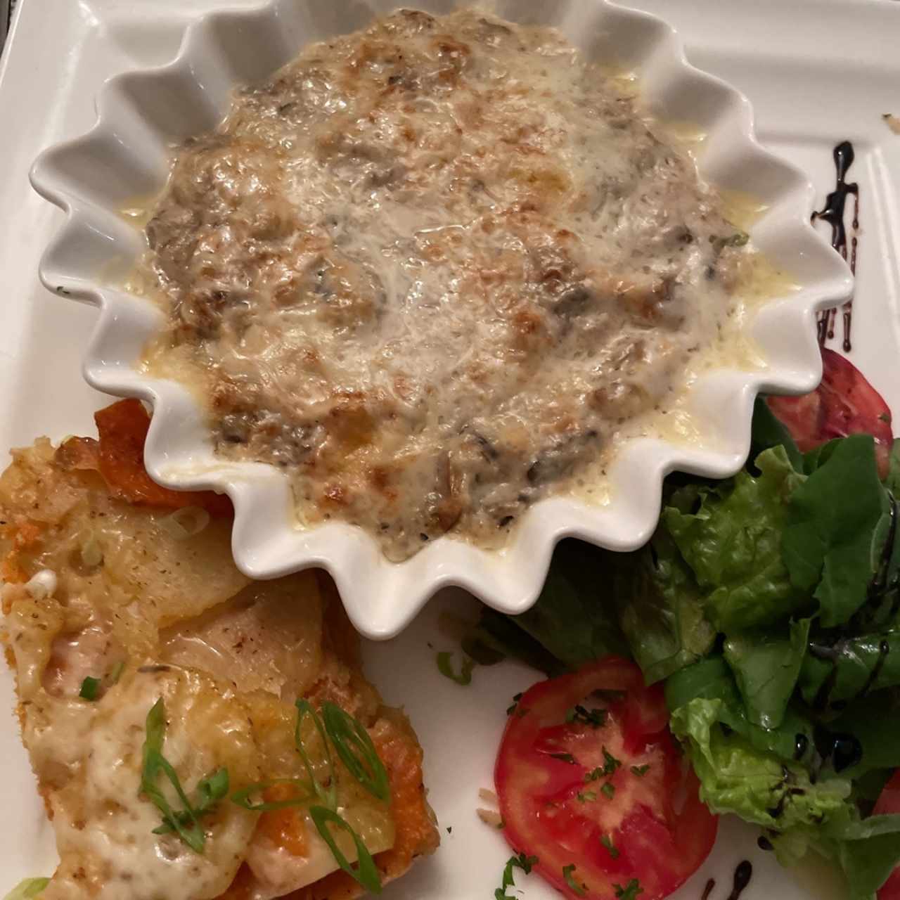 Gratinado de pescado con papas grattinados