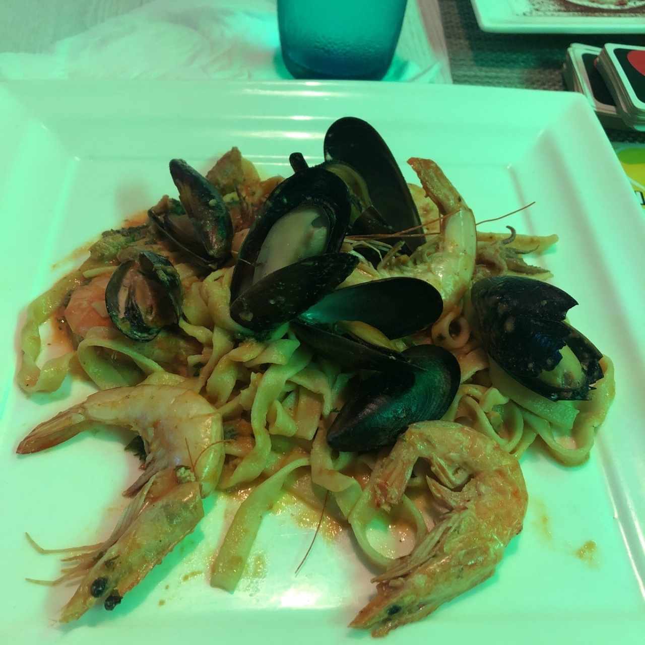 Pasta con mariscos