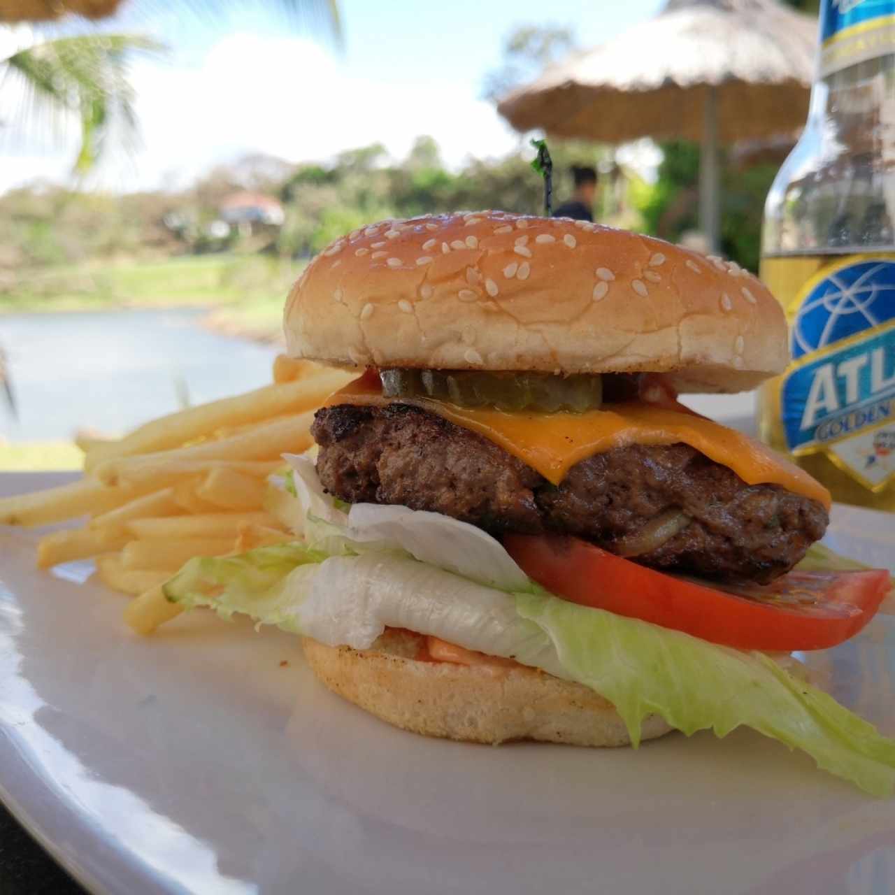 Hamburguesa de la terraza