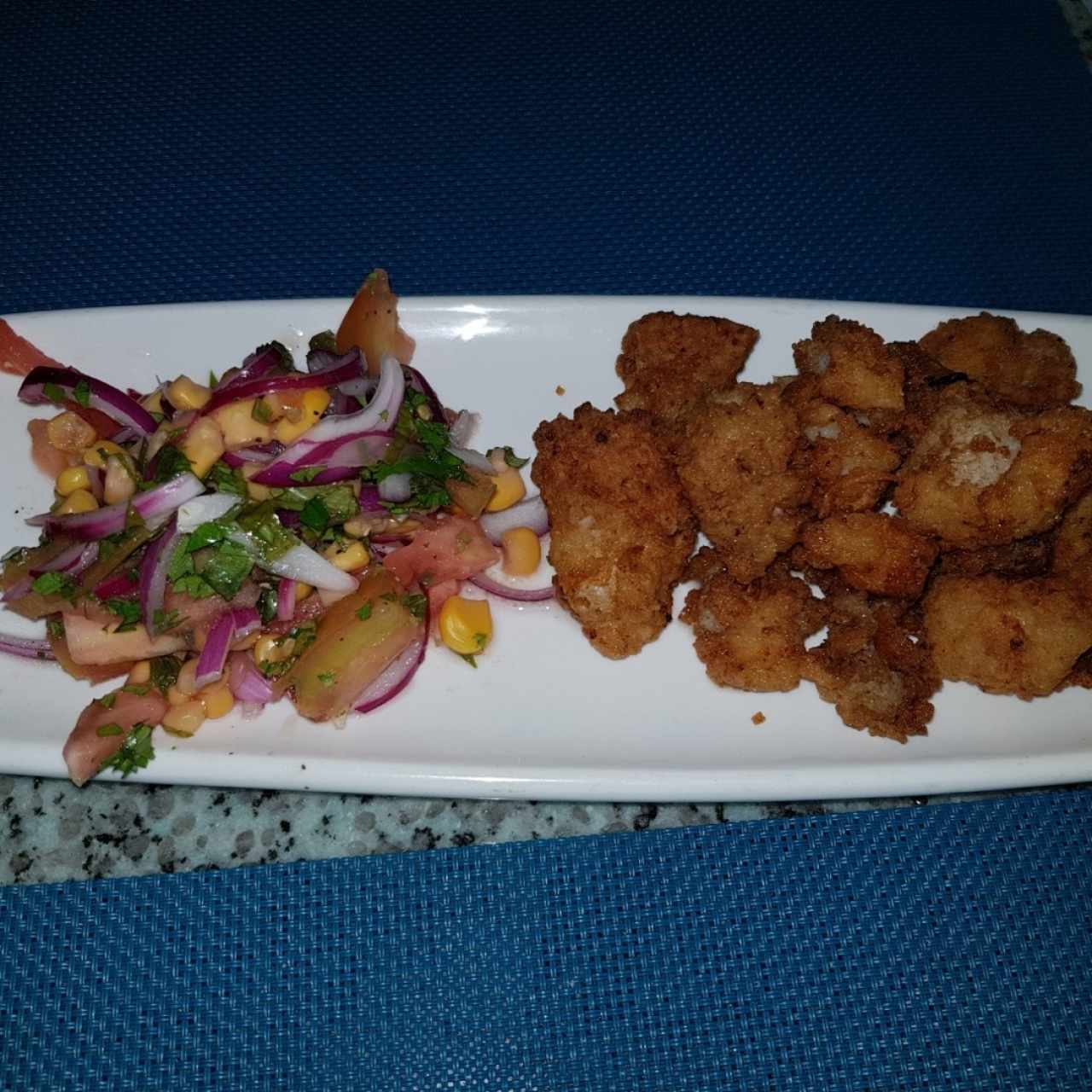 Ceviche frito peruano