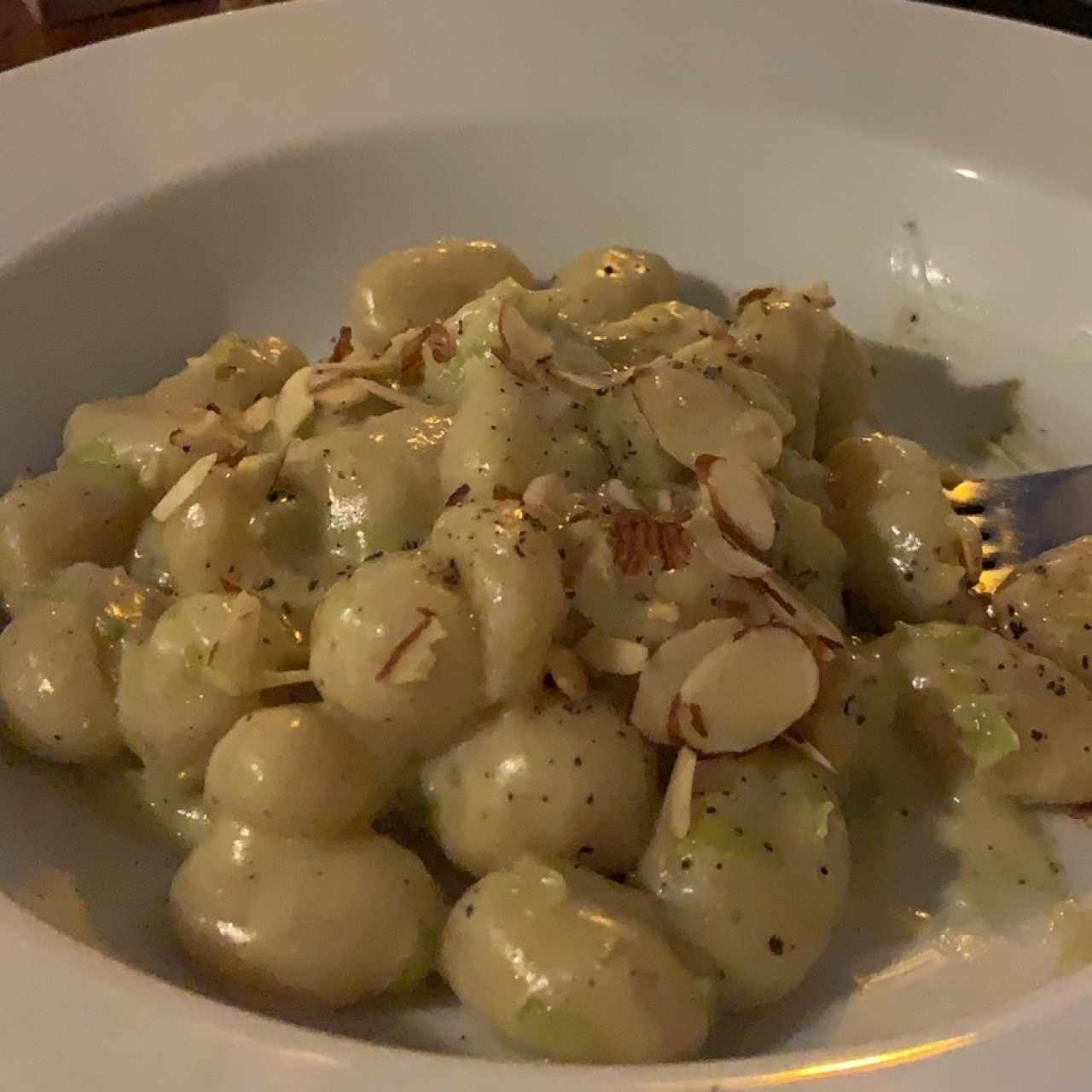 gnocchi con puerro