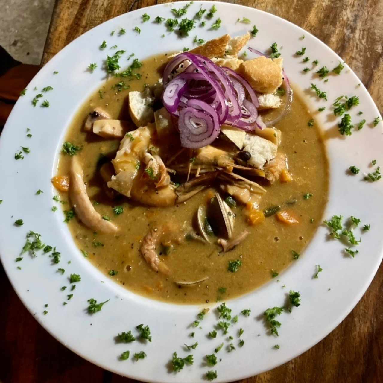 Sopa de mariscos