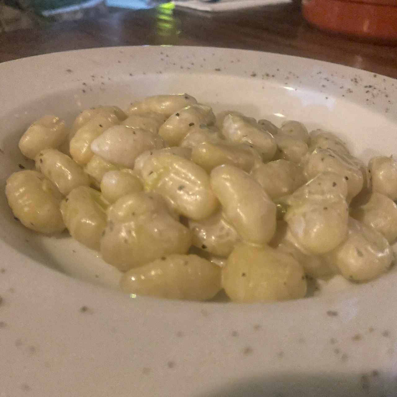 Gnocchis con Gorgonzola y Puerro