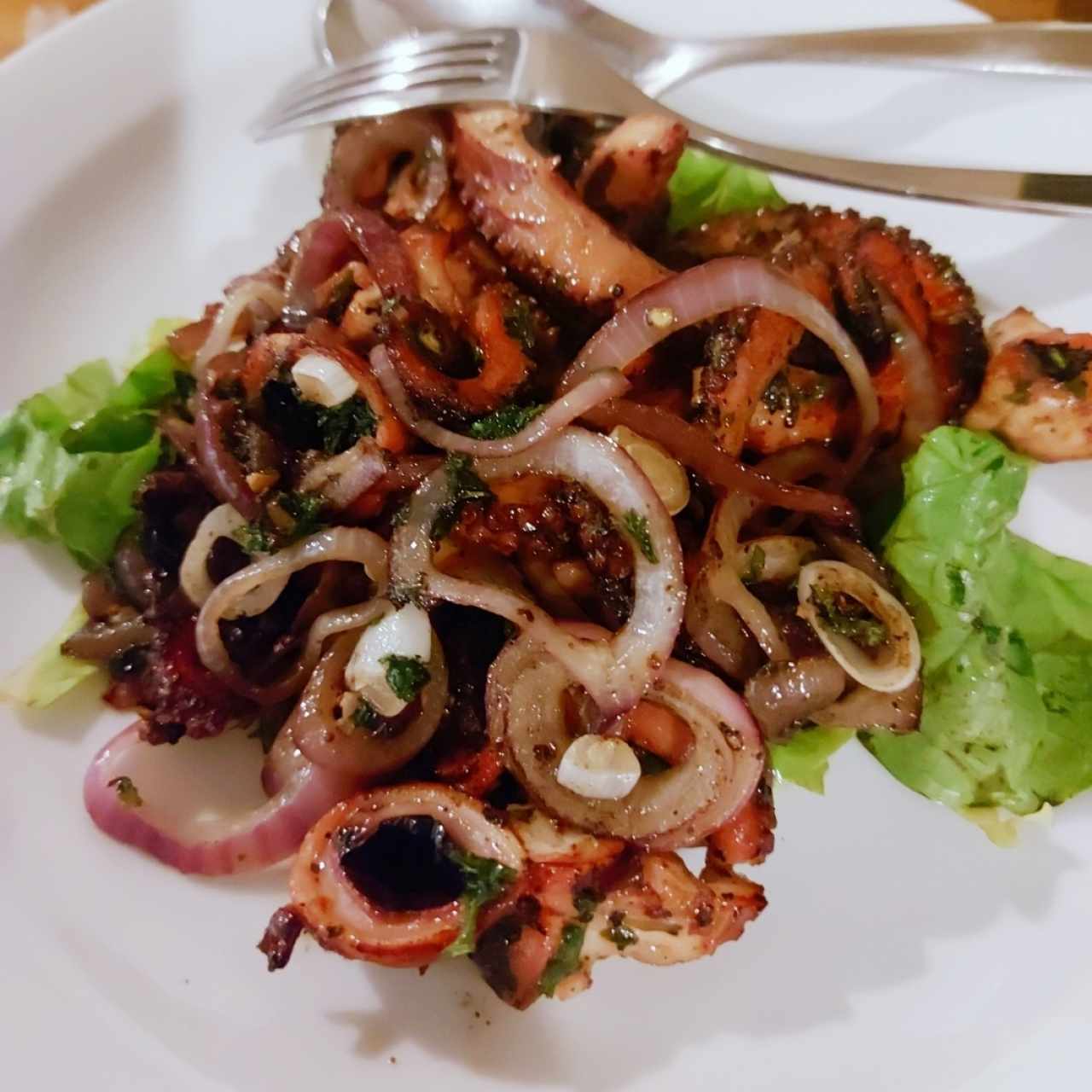 Pulpo salteado al toque de Alci