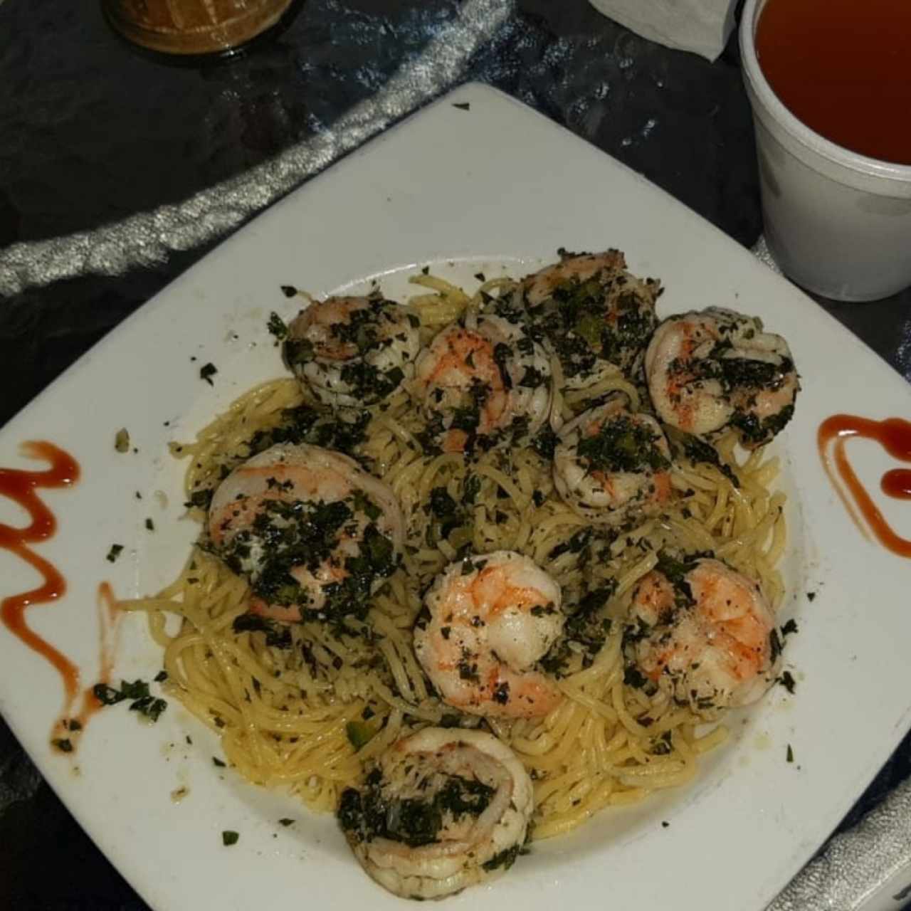 Spaghetti al óleo 