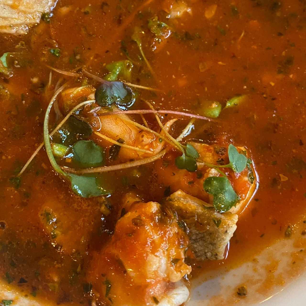 Sopa de mariscos