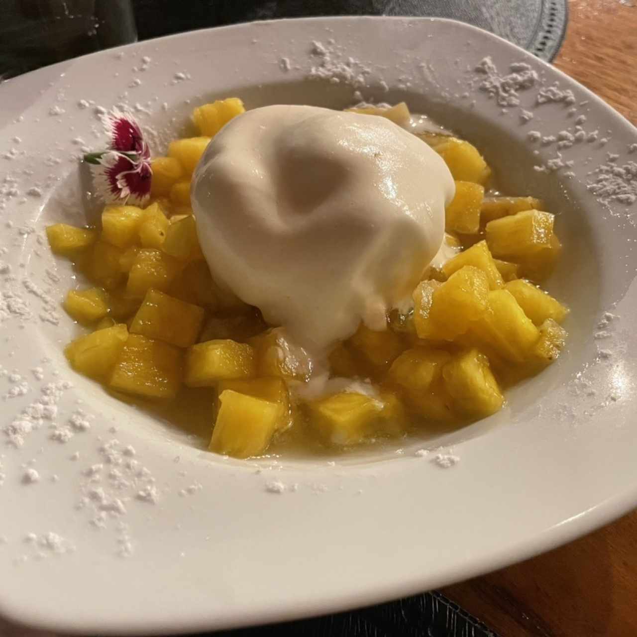 Parfait de coco y piña 