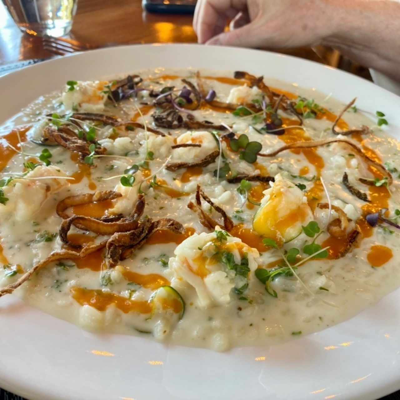 Risotto de prosseco y langotinos