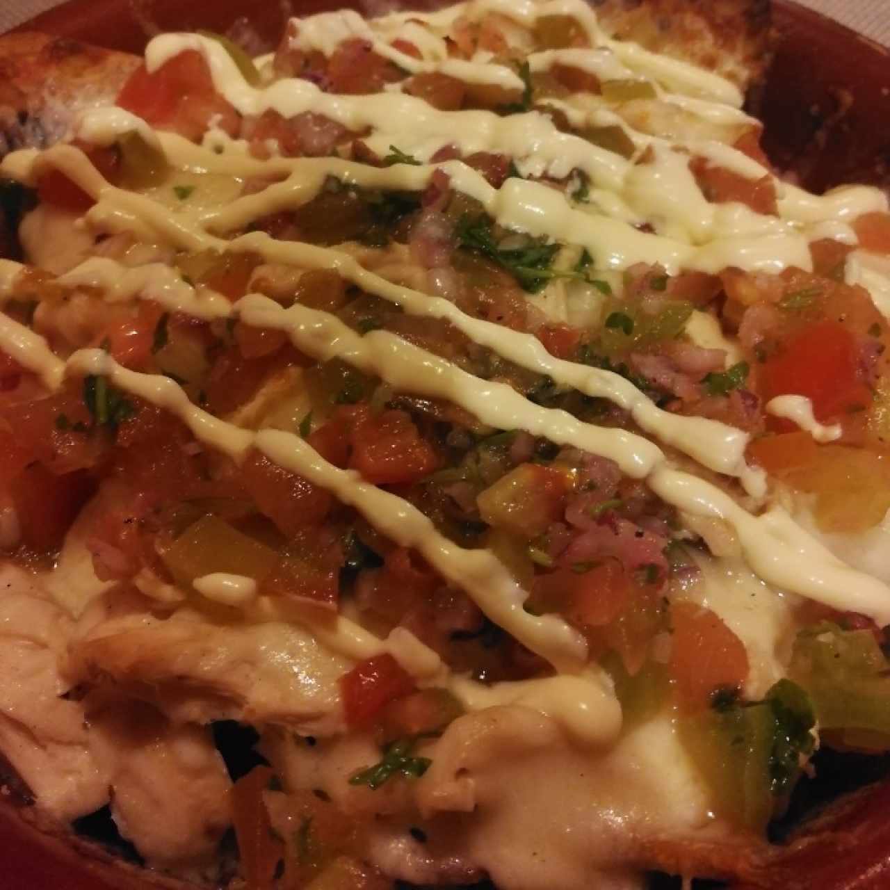 Nachos de pollo