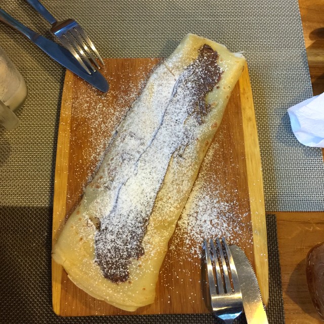 Crepe de nutella y banana