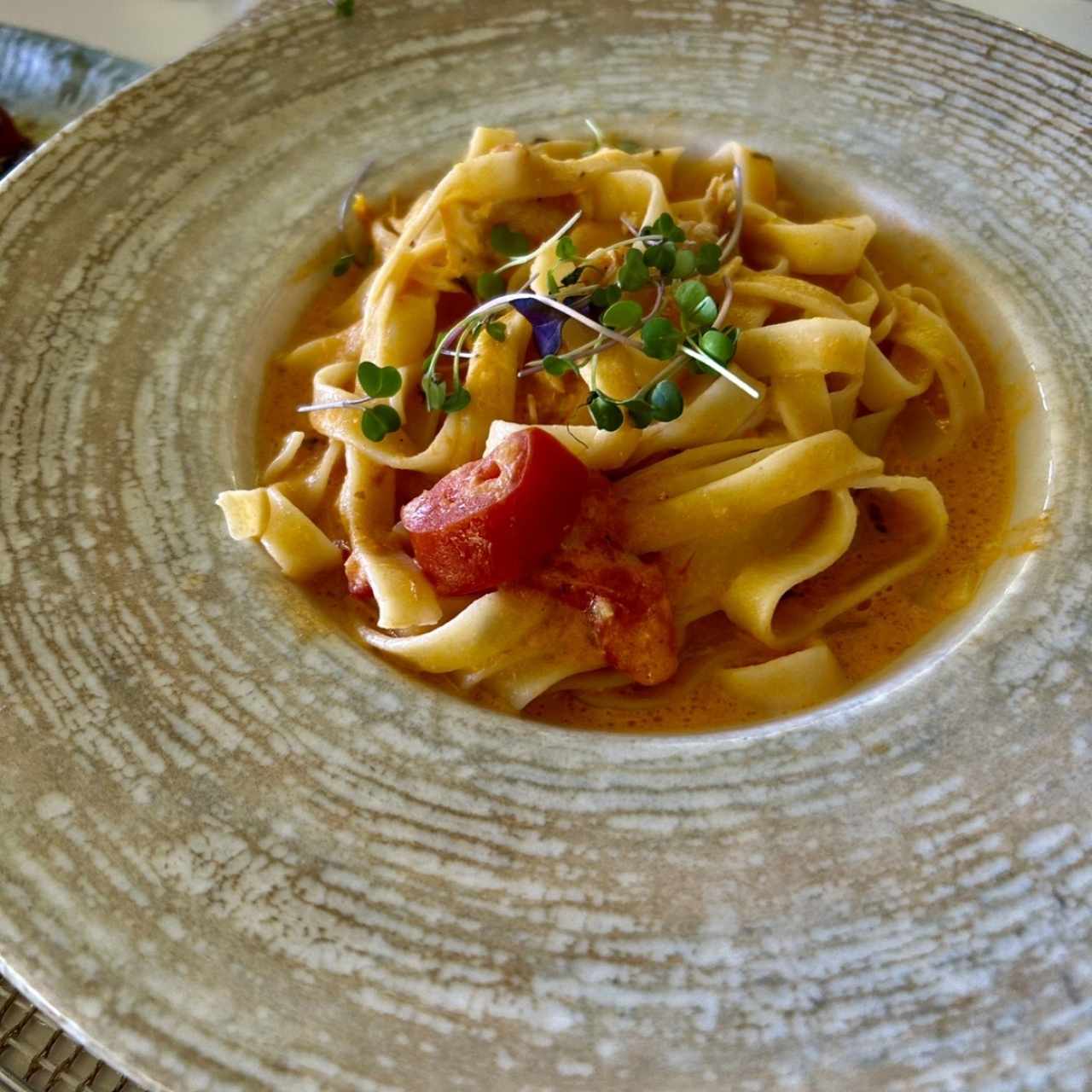 Pasta Lérida con pollo, salsa a elegir