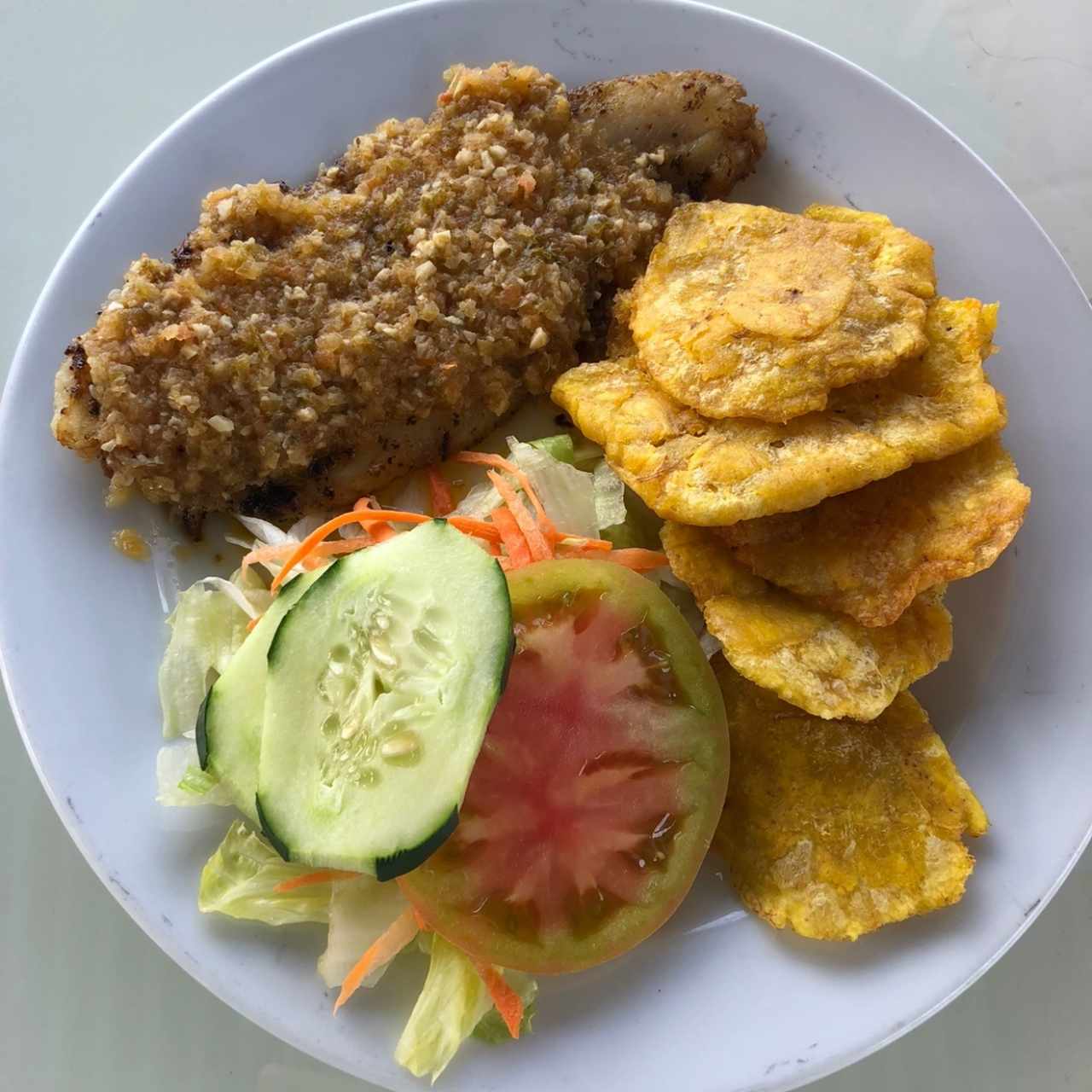 filete con patacones