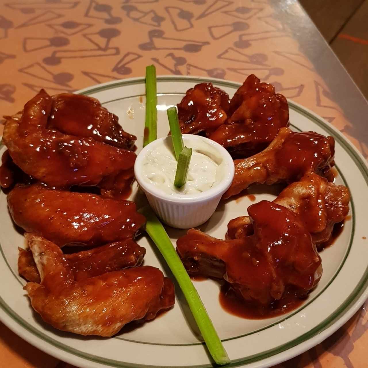 Wings al BBQ sin apanar