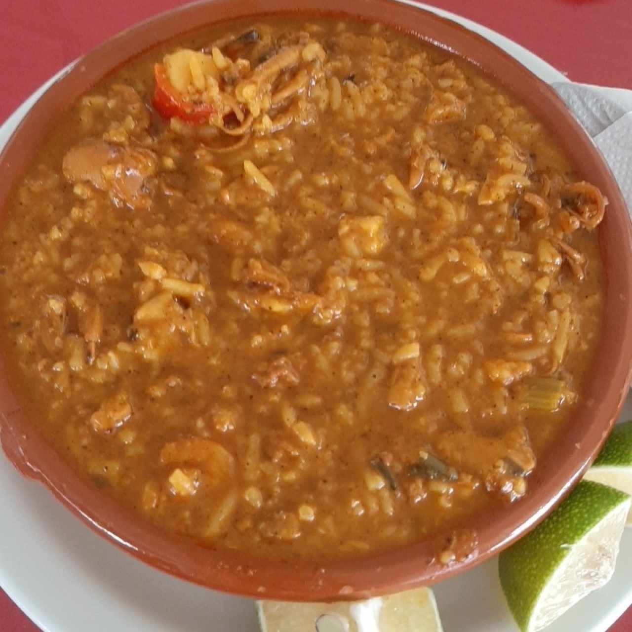 guacho de mariscos