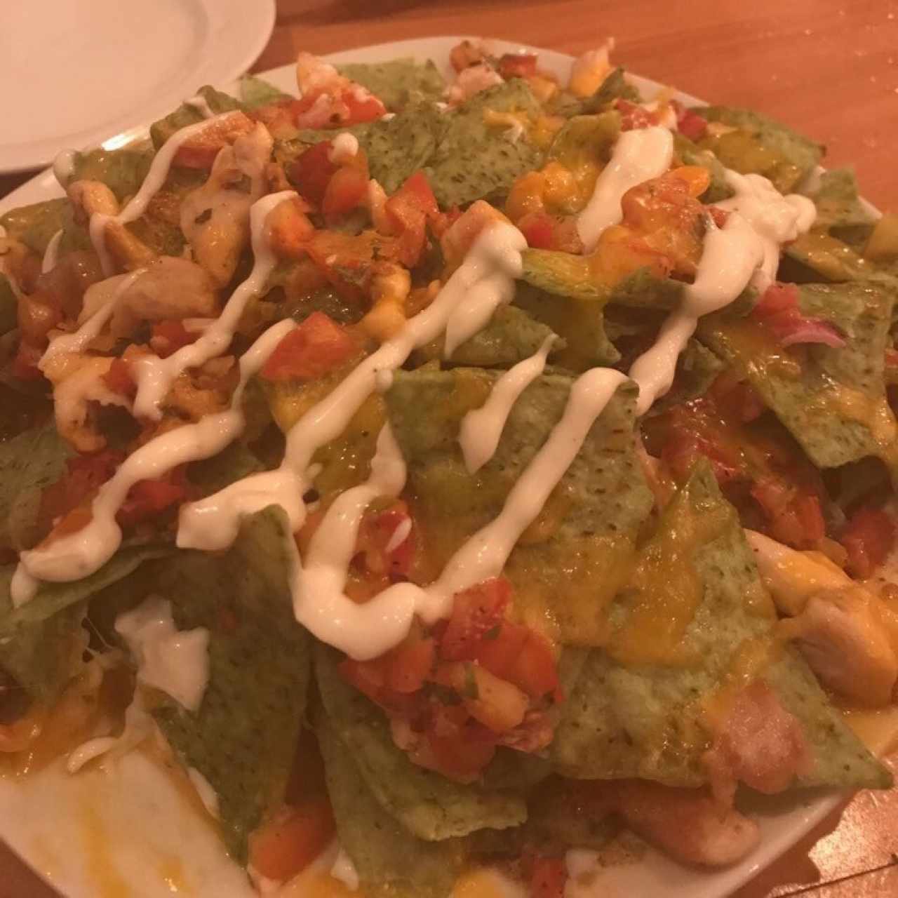 nachos de pollo