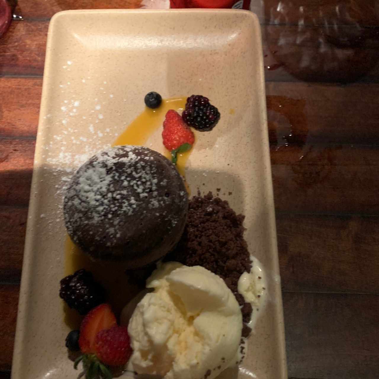 Volcan de chocolate