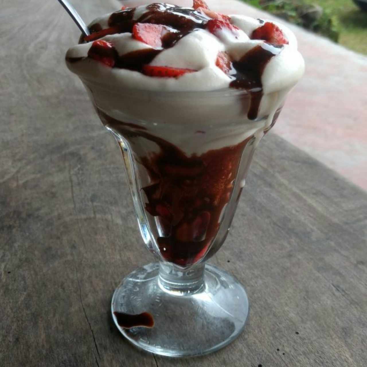 Fresas con crema