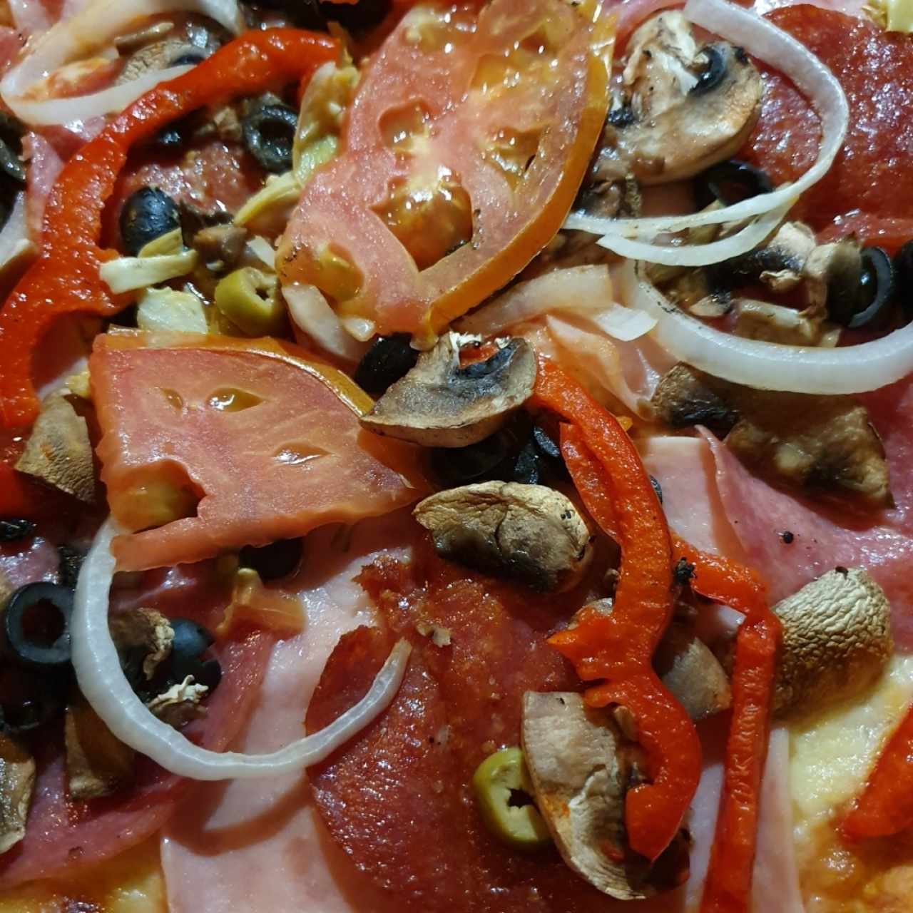 pizza de combinación.