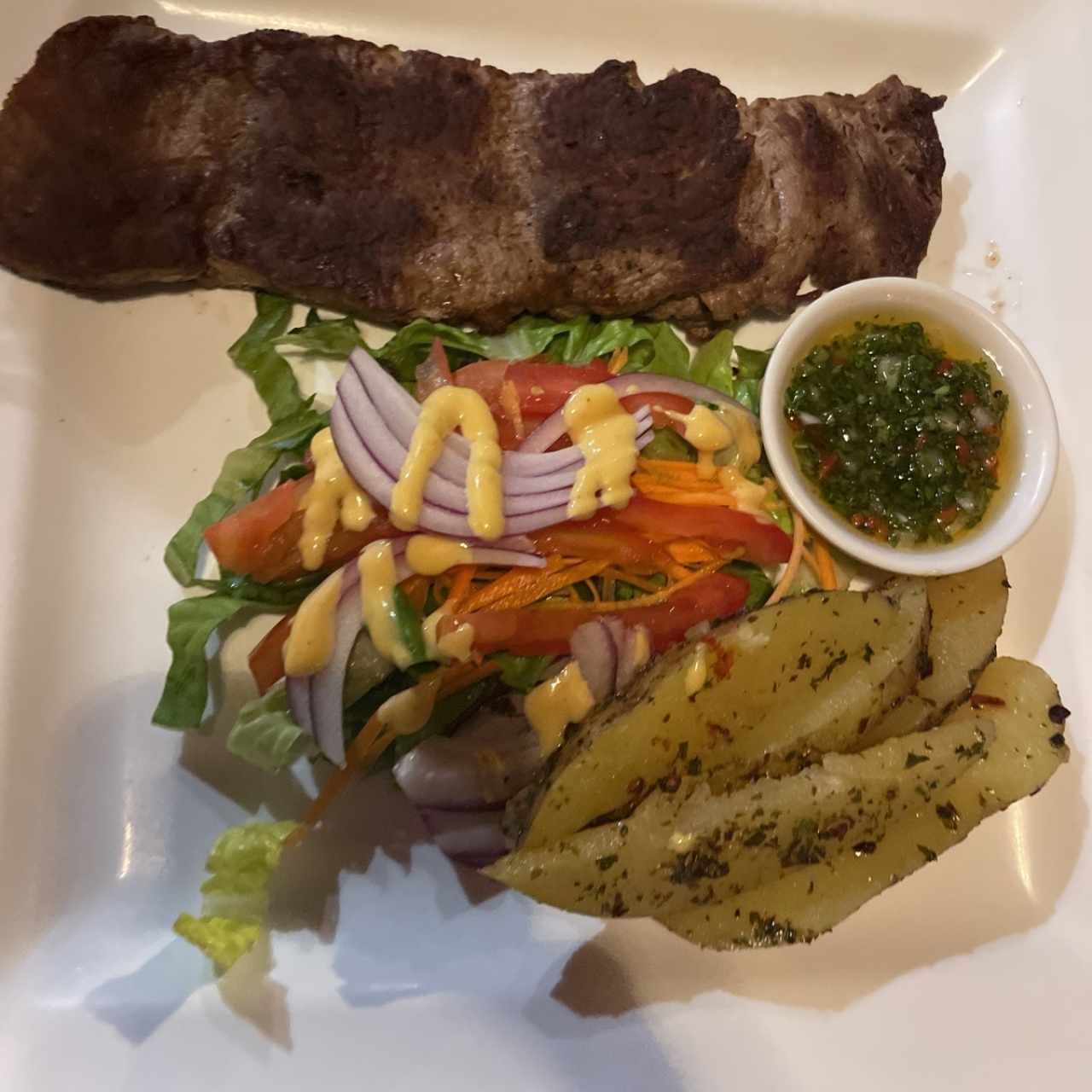 Filete de res al carbón 