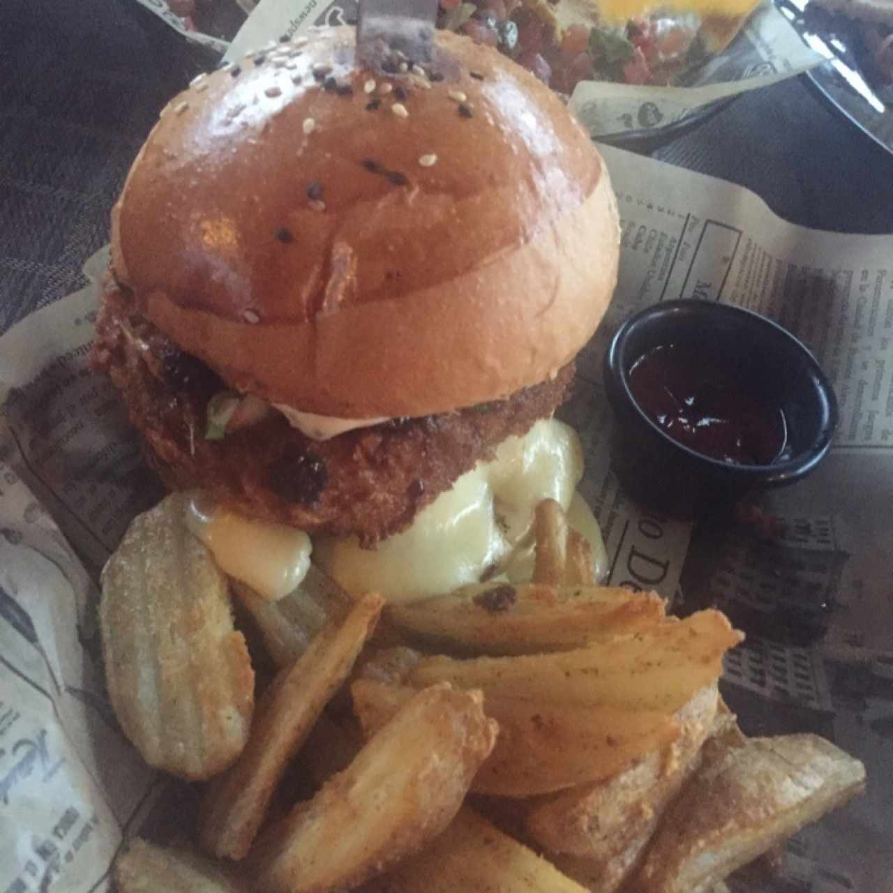 mozzarella burger