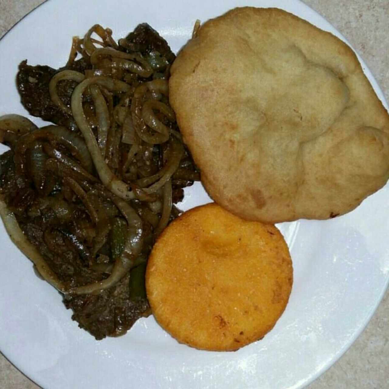 Bistec Encebolla de Desayuno