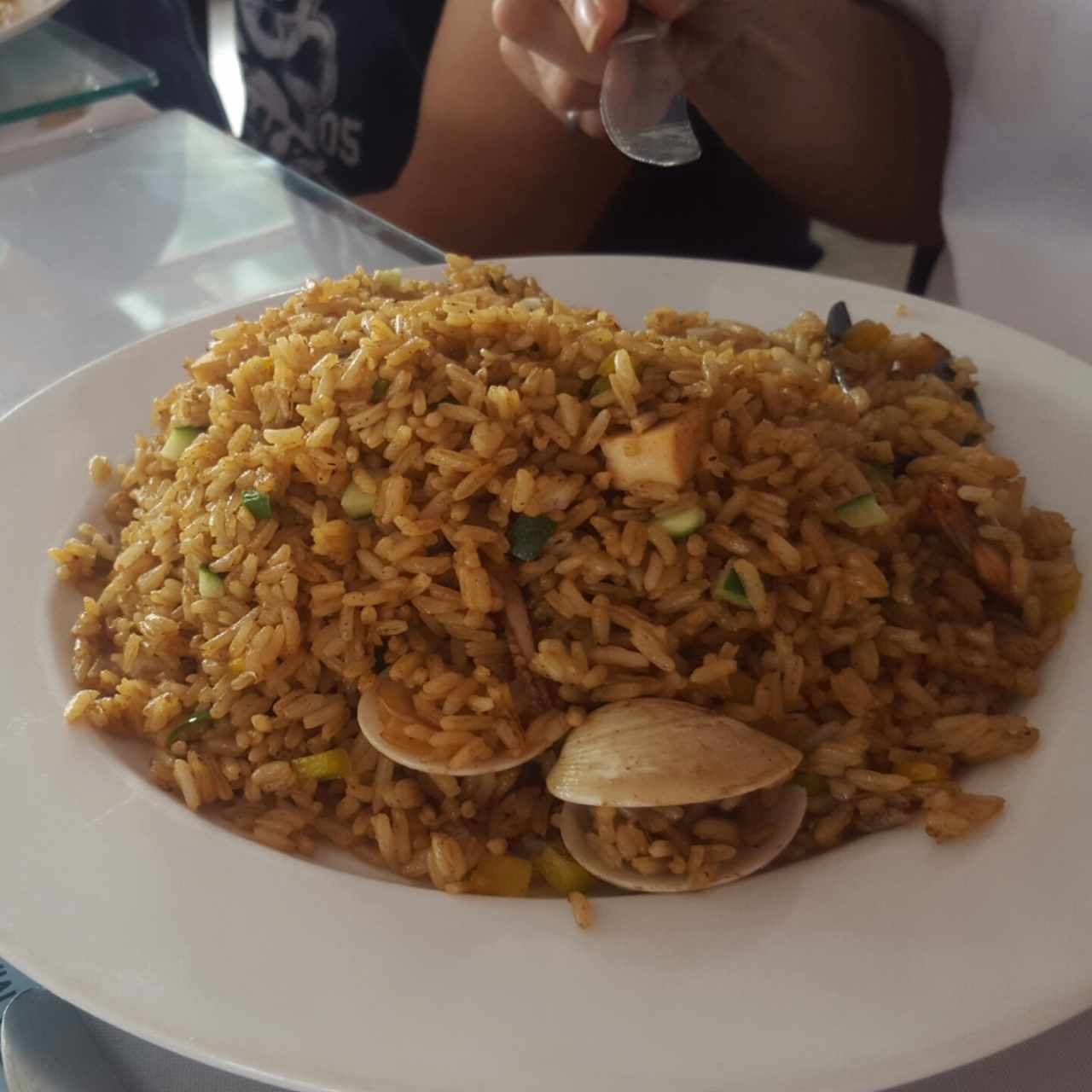 Arroz Chaufa de mariscos