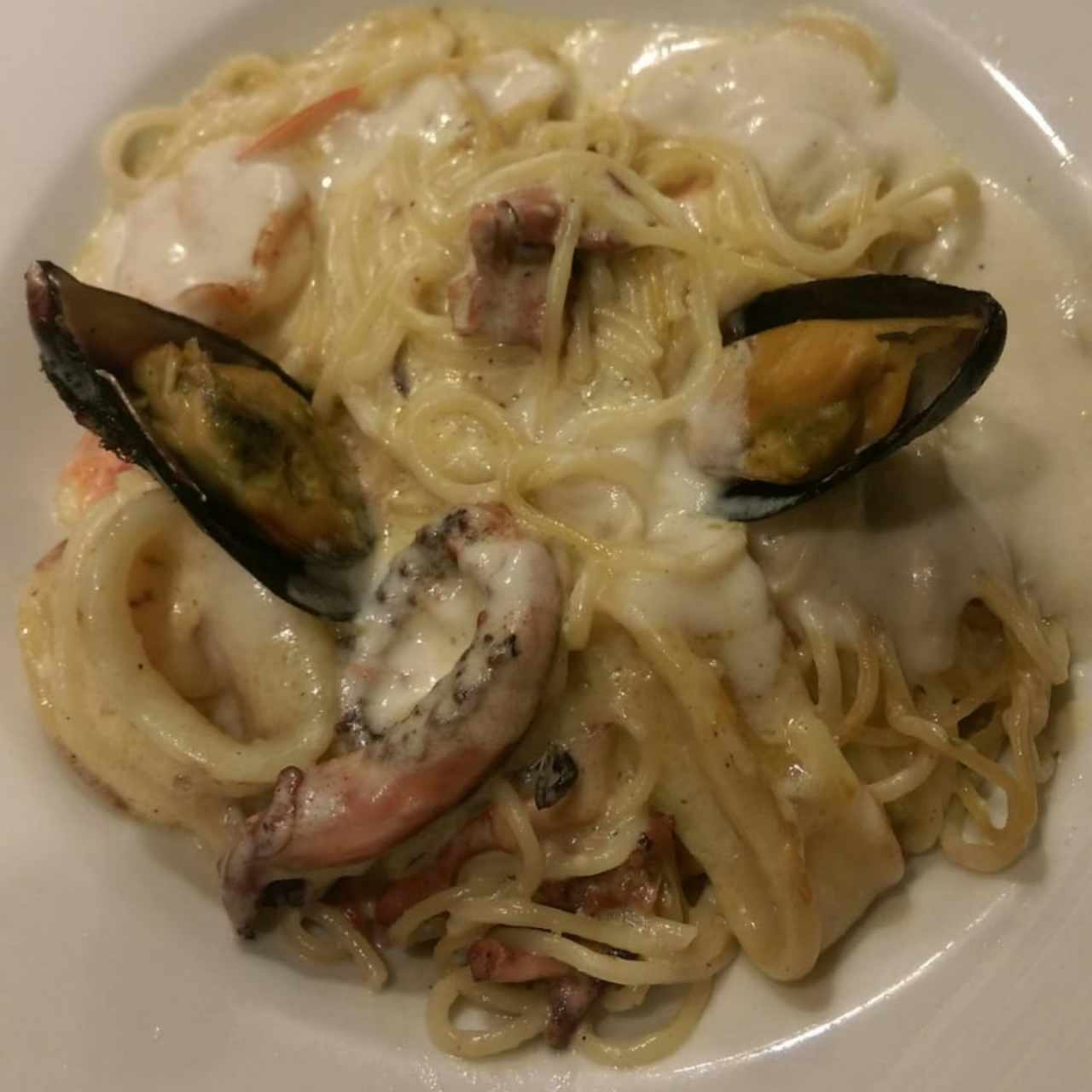 pasta de mariscos