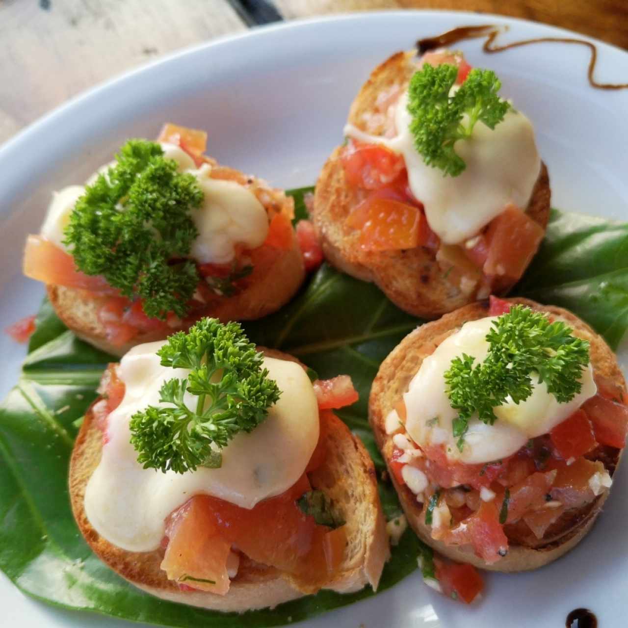 Bruschettas con queso