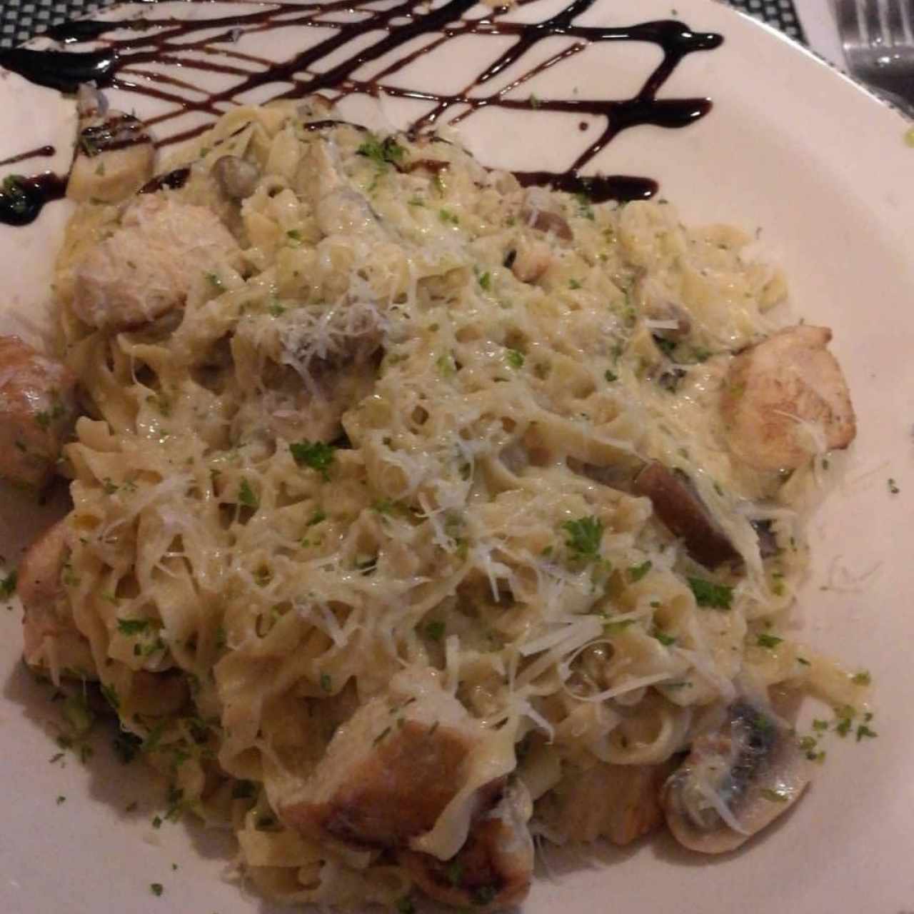 fetuccini con pollo