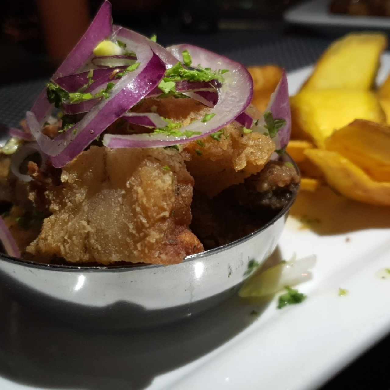 ceviche de chicharrón 