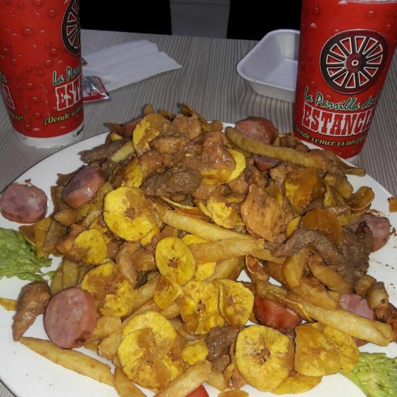 Picada con sodas